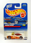 Hot Wheels Power Pipes #1100 White Die-Cast Car 1999