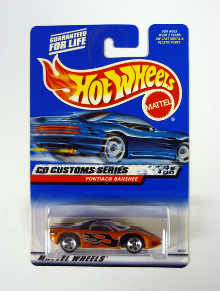 Hot Wheels Pontiac Banshee #032 CD Customs #4 of 4 Orange Die-Cast Car 2000
