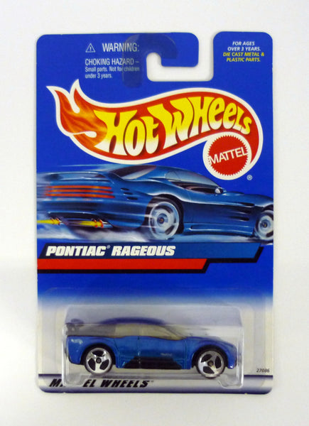 Hot Wheels Pontiac Rageous #119 Blue Die-Cast Car 2000