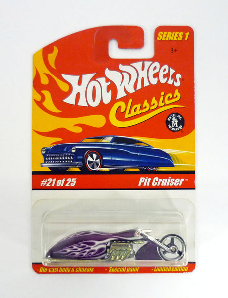 Hot Wheels Pit Cruiser Classics Series 1 #21 of 25 Purple Die-Cast Cycle 2005