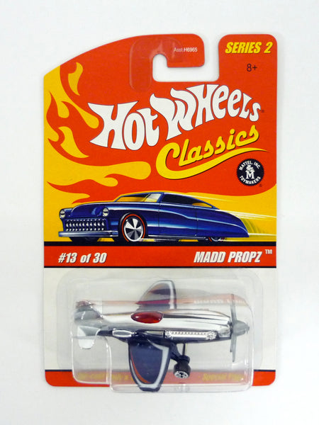 Hot Wheels Madd Propz Classics Series 2 #13 of 30 Dark Blue Die-Cast Plane 2006