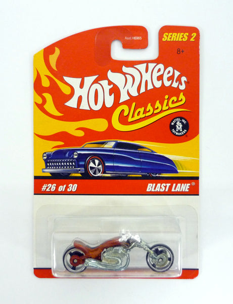 Hot Wheels Blast Lane Classics Series 2 #26 of 30 Red Die-Cast Motorcycle 2006