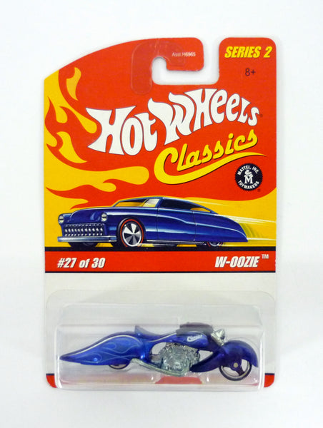 Hot Wheels W-Oozie Classics Series 2 #27 of 30 Blue Die-Cast Motorcycle 2006
