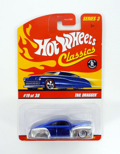 Hot Wheels Tail Dragger Classics Series 3 #19 of 30 Blue Die-Cast Car 2007