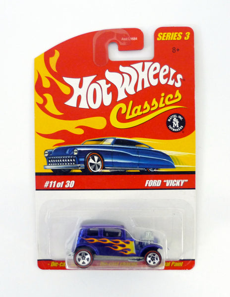 Hot Wheels Ford Vicky Classics Series 3 #11 of 30 Blue Die-Cast Car 2007