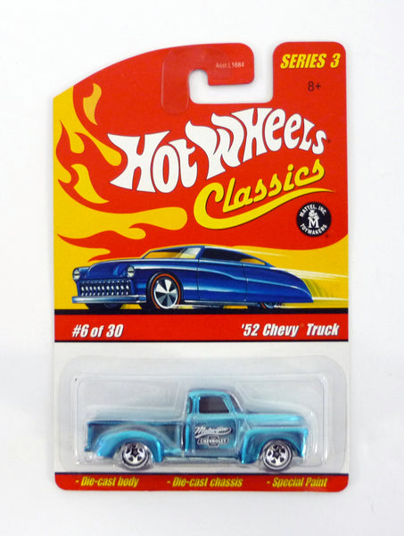 Hot Wheels '52 Chevy Truck Classics Series 3 #6 of 30 Blue Die-Cast 2007