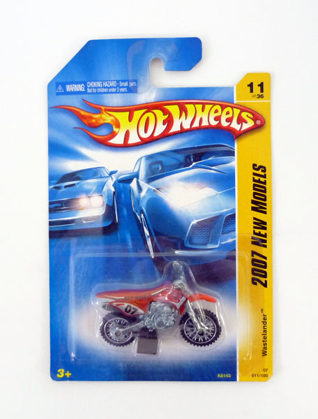 Hot Wheels Wastelander 011/180 New Models #11 of 36 Red Die-Cast Motorcycle 2007