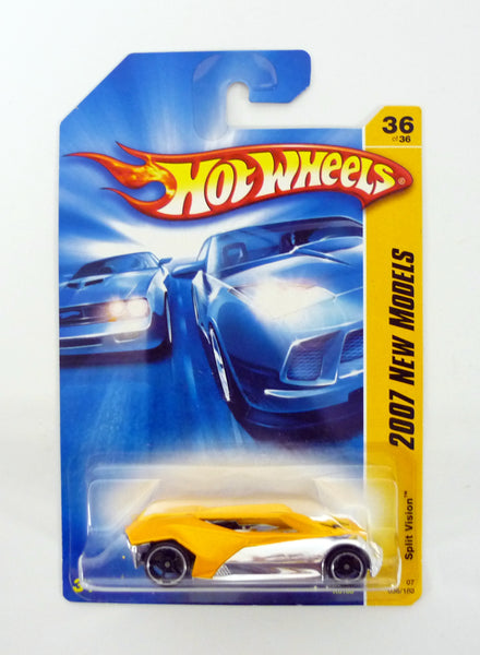 Hot Wheels Split Vision #36 New Models 036/180 Yellow Die-Cast Car 2007