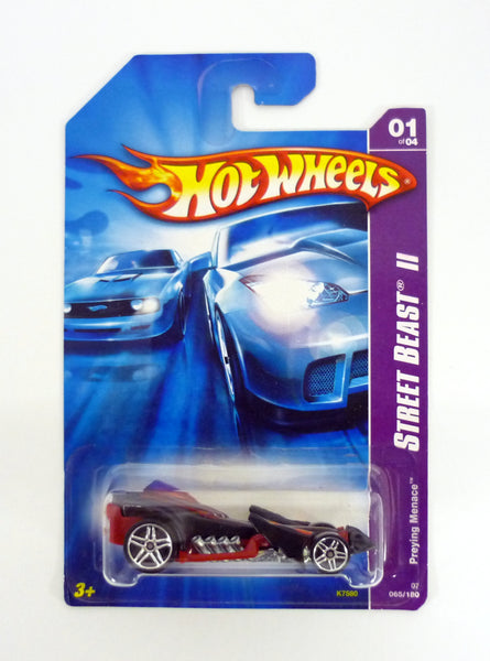 Hot Wheels Preying Menace 065/180 Street Beast #1 of 4 Black Die-Cast Car 2007