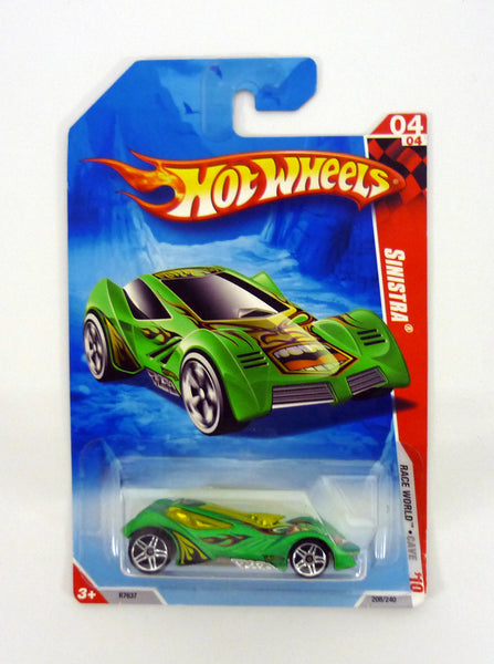 Hot Wheels Sinistra #208/240 Race World Cave 04 of 04 Green Die-Cast Car 2010