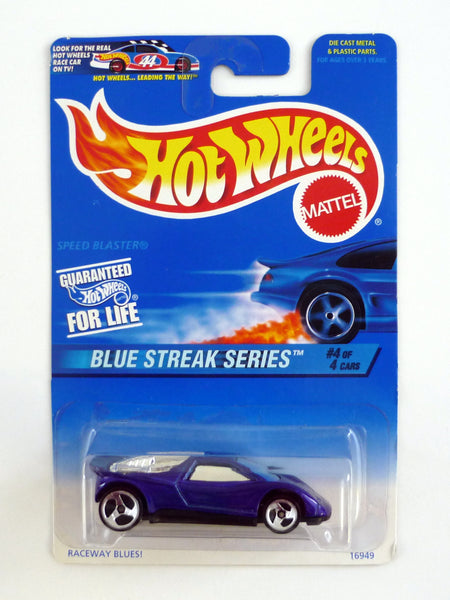 Hot Wheels Speed Blaster #576 Blue Streak Series #4 of 4 Blue Die-Cast Car 1997