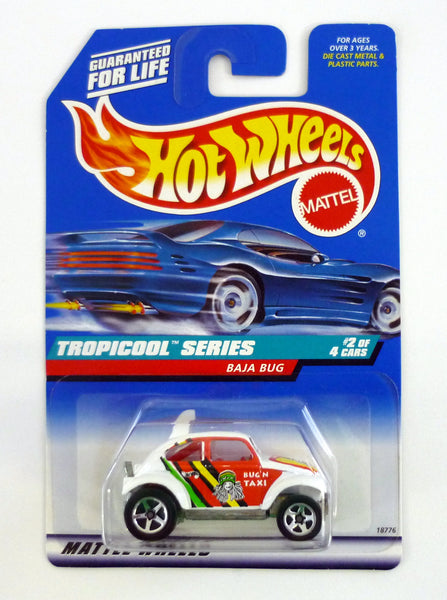 Hot Wheels Baja Bug #694 Tropicool Series #2 of 4 White Die-Cast Car 1998